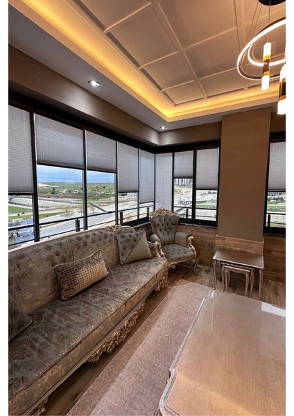 Gri Katlanabilir Plise Perde, Cam Balkon Perdeleri, Ofis Perdeleri, Pvc Pencere Perdeleri indirimleri