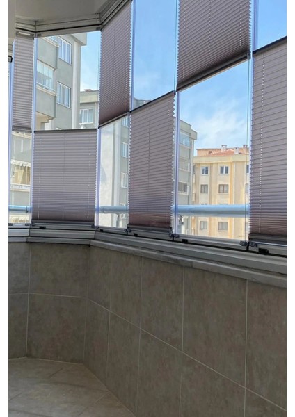 Gri Katlanabilir Plise Perde, Cam Balkon Perdeleri, Ofis Perdeleri, Pvc Pencere Perdeleri fiyatları