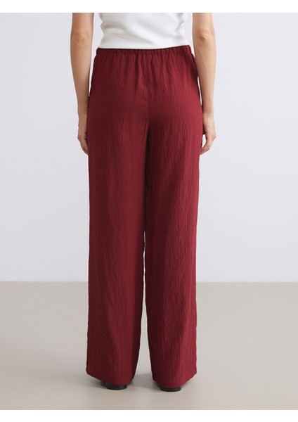 Yeni Sezon Beli Lastikli Dokulu Kadın Pantolon indirimleri