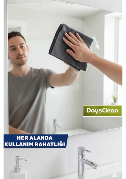 3'lü Mikrofiber Temizlik Bezi | Mutfak Cam Araba Temizlik Bezi | 40X60 | Leke ve Koku Yapmaz modelleri