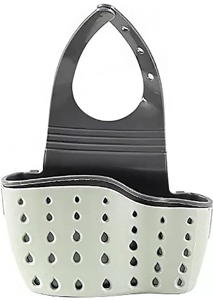 Lavabo Süngeri Tutucu, Mutfak Ayarlanabilir Düzenleyici Lavabo Rafı Tahliye Sepeti Asma Süzgeç Düzenleyici, Yeşil