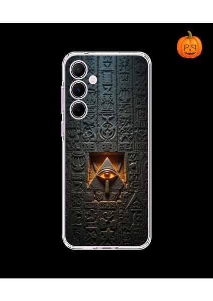 Samsung Galaxy A55 Uyumlu Şeffaf Kılıf Antik Mısır 4 Tasarımlı
