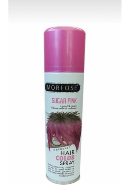 Geçici Renkli Boya Saç Spreyi Pembe 150 ml