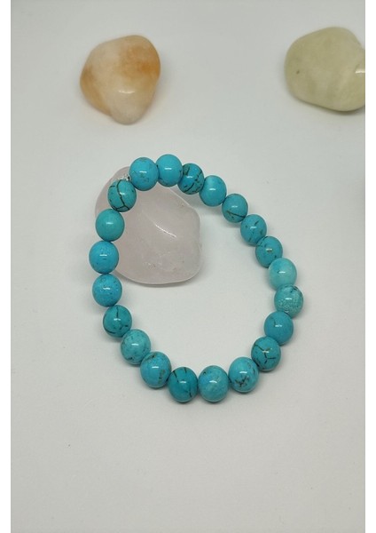 Doğal Turkuaz ve Firuze Taşlı Zarif Bileklik, Şıklığa Renk Katın