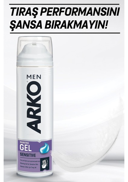 Hassas Ciltler Için Erkek Bakım Tıraş Jeli 4X200ML, Nazik ve Ferahlatıcı Formül fiyatları