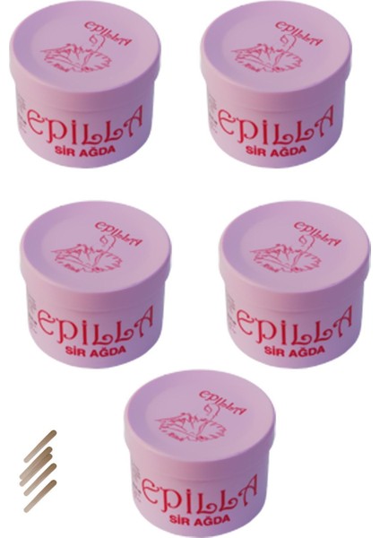 Küçük Boy Konserve Ağda 50 Ml, Paketli 5 Adet, Güzel ve Etkili Bakım Seti