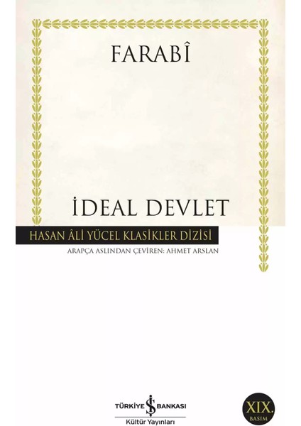 Ideal Devlet - Farabî | Vitrindeki Kitaplar