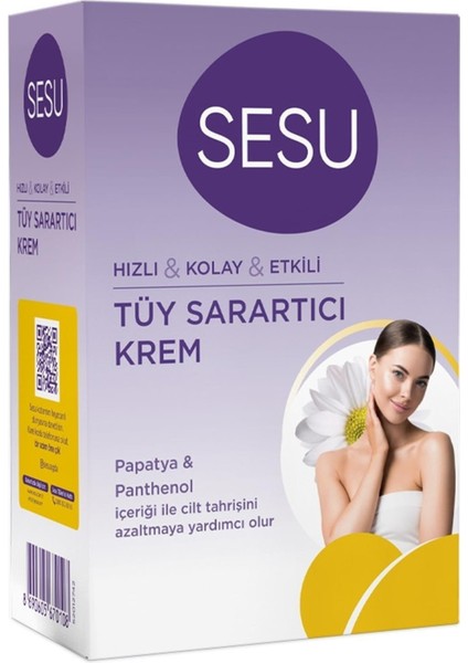 Tüy Sarartıcı Krem Seti, 35 gr ve 18 Gr, Güçlü ve Parlak Sonuçlar