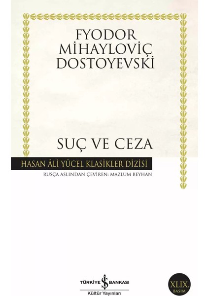 Suç ve Ceza - F.m. Dostoyevski | Vitrindeki Kitaplar