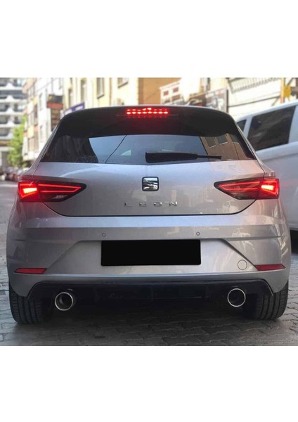 Seat Leon Mk3.5 Custom Difüzör Parlak Siyah Sağ Sol Tek 2017-2020 Arka-Difizör-Bodykit-Ek-Karlık fiyatları