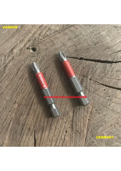 Kaydırmaz Vida Sıkma Ucu Ph2 Pz2 Yıldız Bits Uç Cobalt Çelik Germany