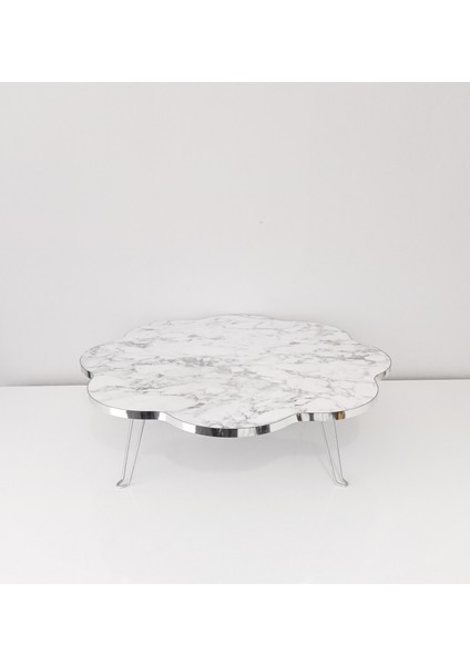 Papatyavgümüş Detaylı Yer Sofrası-Masa