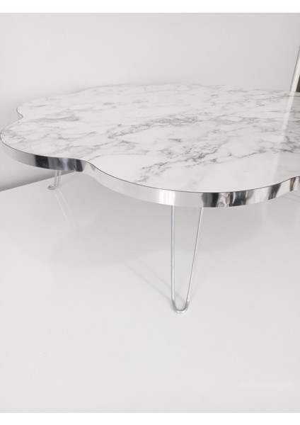 Papatyavgümüş Detaylı Yer Sofrası-Masa fiyatları