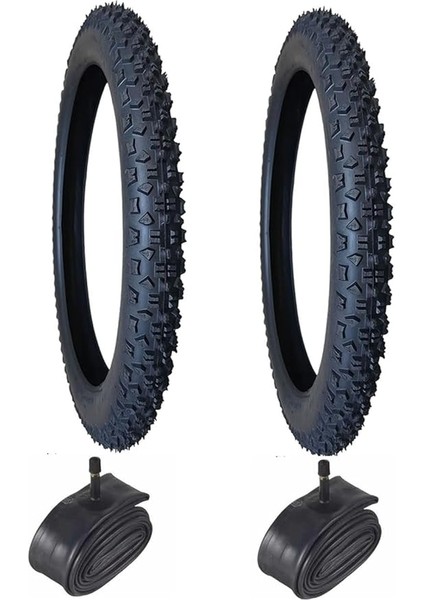 Jant Bisiklet Ön - Arka Iç ve Dış Lastik Seti (16 x 1.95) Ekonomik Seri Lastik