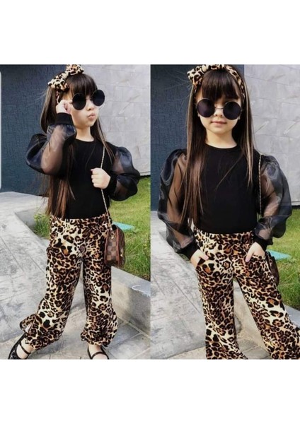 Leopar Şalvarlı Takım
