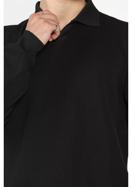 Gömlek Yaka Erkek Triko Kazak P-00018553 fırsatları