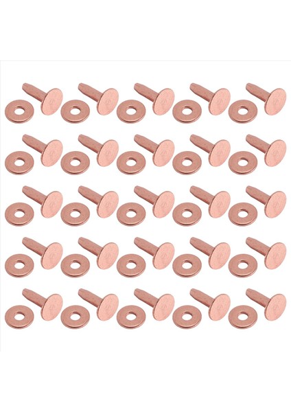 25 Set Bakır Perçin Çapak Yıkayıcı, 15/32 Inç Uzunluğunda Deri Bakır Perçin Bağlantı Elemanı, Kemerler Için Deri Diy Zanaat Malzemeleri (Yurt Dışından) modelleri