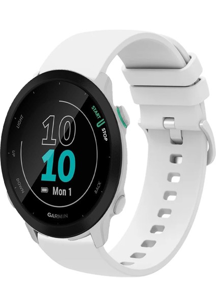 Garmin Forerunner 55 ile Uyumlu Kordon Jel Silikon Tokalı Kayış