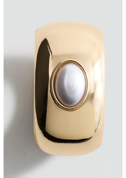 Brand Inci Detaylı Kalın Gold Cuff Bileklik modelleri