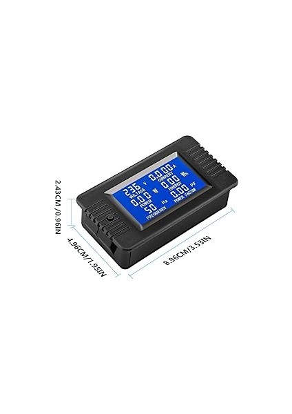LCD Dijital Ampermetre Voltmetre Ac 80-260V 100A, Güç Ölçer 6'sı 1 Arada Ev Elektrik Sayacı Panel, Enerji Sayacı Kapalı Tip Ct ile modelleri