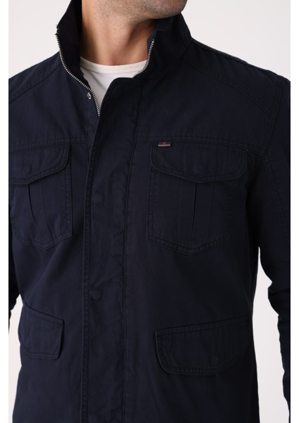 Erkek Fermuarlı ve Çıtçıtlı Mevsimlik Çift Yırtmaç Detaylı %100 Pamuk Regular Kalıp Iç Cepli Mont modelleri