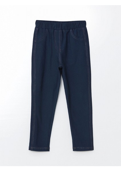 Lcw Kids Indigo Beli Lastikli Kız Çocuk Tayt Pantolon fiyatları