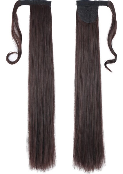 Bağlamalı Düz At Kuyruğu - Koyu Kahve fiyatları