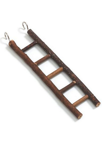 Msa-Shop Karlıe Ahşap Kuş Merdiveni 25X8CM 5 Basamak