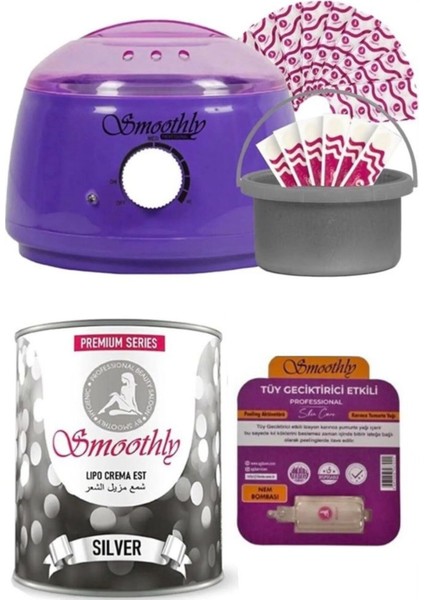 Yüz ve Hassas Bölge Için 800GR Silver Sir Ağda, Peeling, Makin, Yedek Cezve ve Bezi