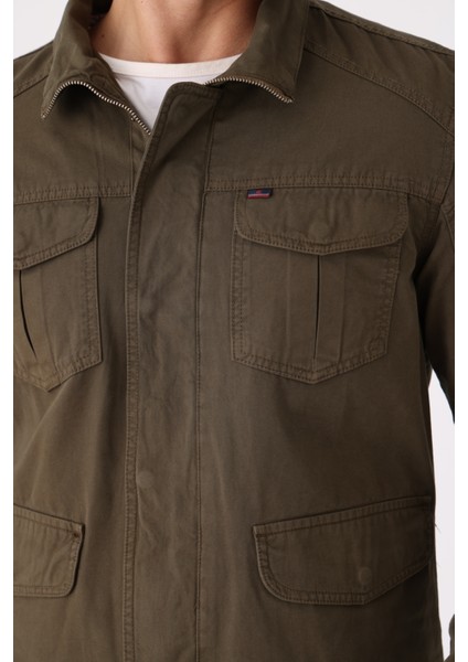 Erkek Fermuarlı ve Çıtçıtlı Mevsimlik Çift Yırtmaç Detaylı %100 Pamuk Regular Kalıp Iç Cepli Mont fırsatları