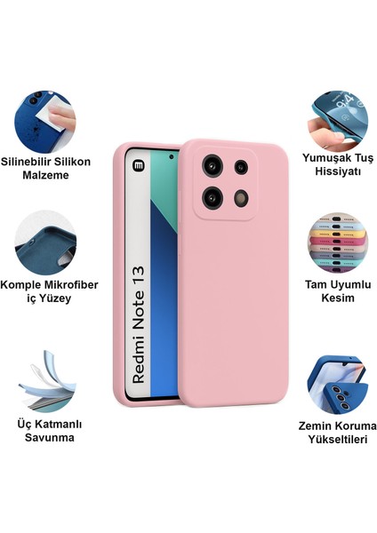 Xiaomi Redmi Note 13 4g Kılıf Lansman Premium Silinebilir Silikon fiyatları