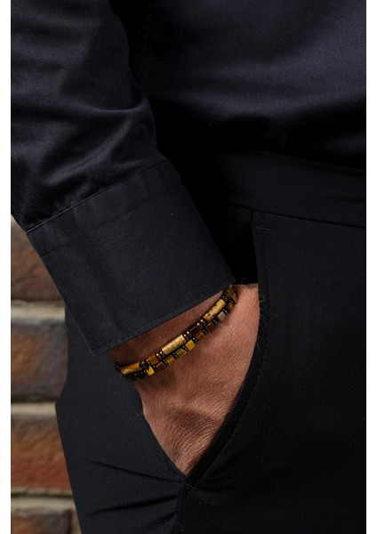 Doğal Taş Bileklik, Sertifikalı El Işi, Jasper, Kaplangözü, Hematit, Enerji ve Denge