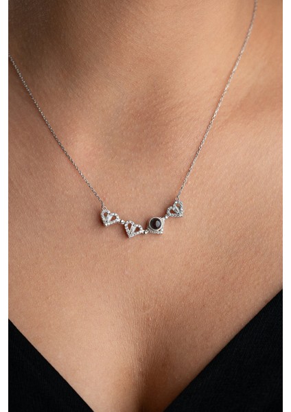 925 Ayar Gümüş Açılır Kapanır Mıknatıslı Baget Taşlı 4 Yapraklı Yonca Şans Kolye modelleri