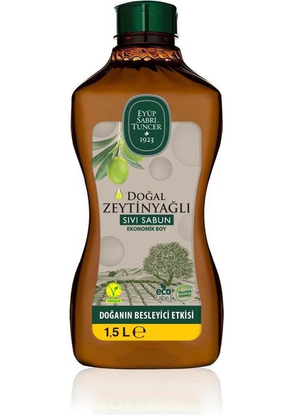 Doğal Zeytinyağlı Sıvı Sabun 1.5 Lt