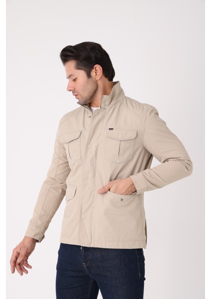 Erkek Fermuarlı ve Çıtçıtlı Mevsimlik Çift Yırtmaç Detaylı %100 Pamuk Regular Kalıp Iç Cepli Mont fırsatları