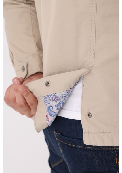 Erkek Fermuarlı ve Çıtçıtlı Mevsimlik Çift Yırtmaç Detaylı %100 Pamuk Regular Kalıp Iç Cepli Mont indirimleri