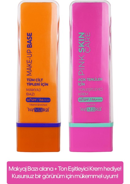 Makyaj Bazı + Acık Tenlıler Icın Ton Esıtleyıcı Krem Set