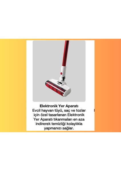 125 Watt Starky Hsa 700 Dikey Şarjlı Kablosuz Süpürge ,380W Bldc Motor Gücü