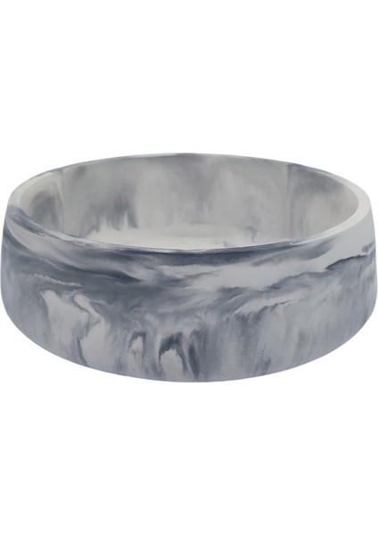 5 Li Taş Banyo Seti Sıvı Sabunluk Diş Fırçalık Kase Tepsi Set Beyaz - Gri Mermer Desenli indirimleri