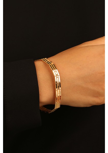 3 Sıra Ajda Model Altın Bileklik CGKBLK0347 modelleri