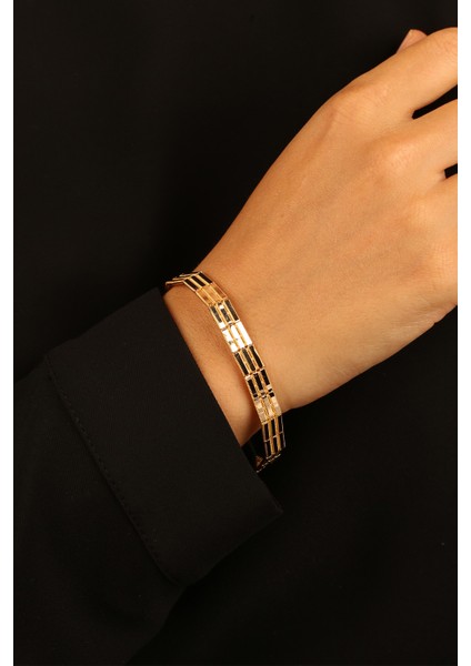 3 Sıra Ajda Model Altın Bileklik CGKBLK0347 fırsatları