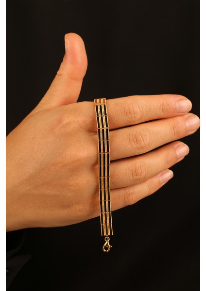 3 Sıra Ajda Model Altın Bileklik CGKBLK0347 indirimleri