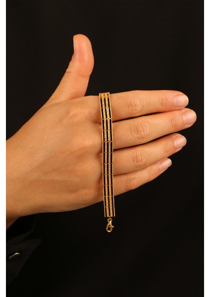 3 Sıra Ajda Model Altın Bileklik CGKBLK0347