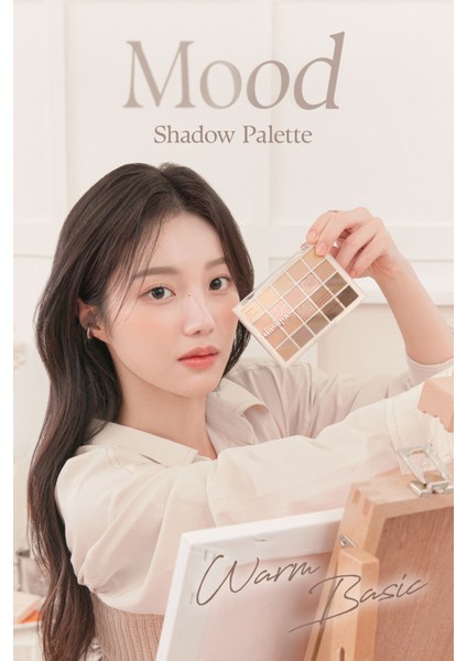 Mat ve Işıltılı Tonlardan Oluşan 20 Renkli Far Paleti Dasıque Mood Shadow Palette (01 Warm Basic)