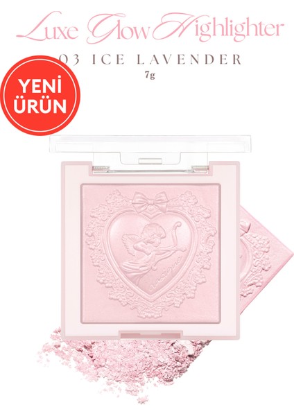Inci Taneleriyle Yoğun Işıltı Sunan Özel Tasarımlı Aydınlatıcı Dasıque Luxe Glow Highlighter (#03 Ice Lavender)