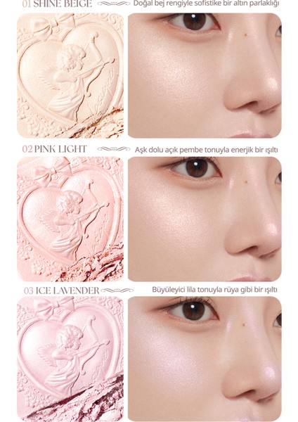 Inci Taneleriyle Yoğun Işıltı Sunan Özel Tasarımlı Aydınlatıcı Dasıque Luxe Glow Highlighter (#03 Ice Lavender)