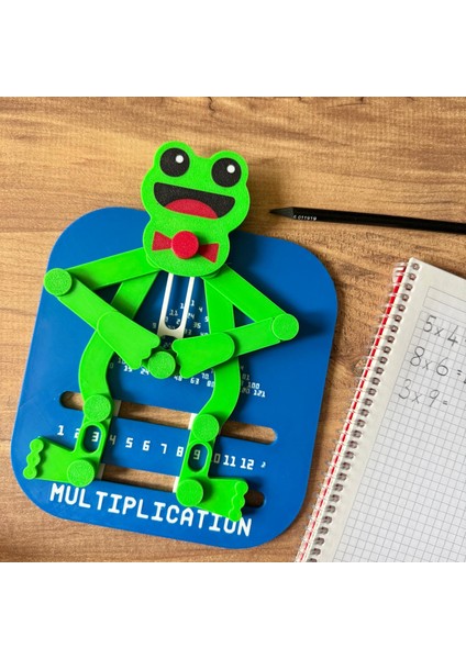 Hareketli Kurbağa Çarpım Tablosu – Eğitici Matematik Oyunu – Mekanik Çarpma Öğretici Oyuncak