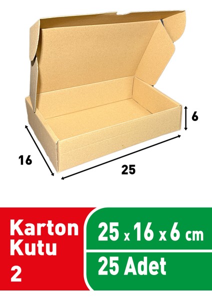 25X16X6 cm & 25 Adet Kargo Kutusu E Ticaret Kutusu Kilitli Kutu Silindir Kutu Postüp