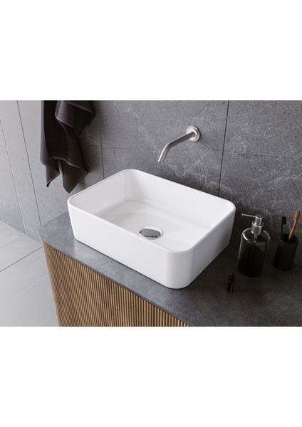 Cerastyle Suit Square 40 cm Tezgah Üstü Çanak Lavabo modelleri