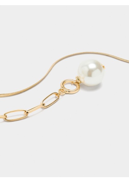 Inci Görünümlü Kolye Uçlu Kısa Kolye Seti modelleri